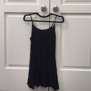 black swing dress